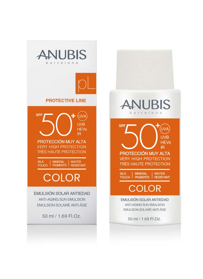 Imagen noticia ANUBIS BARCELONA lanza su nueva EMULSIÓN SOLAR ANTIEDAD con color