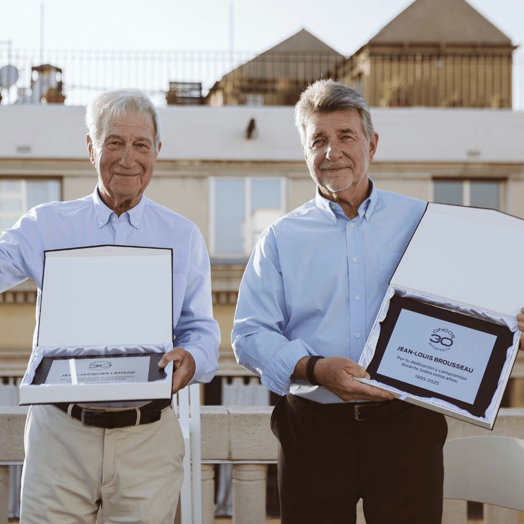 Los socios fundadores JL Brousseau y JJ Lepage